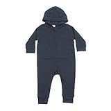 Larkwood Baby Unisex Fleece All-In-One Romper Suit (12-18 Months) (Navy) by Larkwood