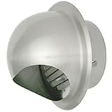 ステンレス 丸型フード付ガラリ 100mm ［1個］