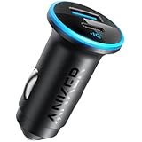 Anker 323 Car Charger (52.5W) (USB PD対応 52.5W 2ポート USB-C カーチャージャー) 【PowerIQ 3.0搭載 / コンパクトサイズ】iPhone Galaxy Android スマートフォン ノー