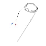uxcell 熱電対センサー　Kタイプ　500°C　スプリング　ばね荷重　15cmの長さ　プローブ　　2M