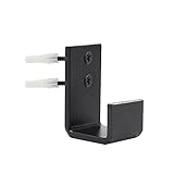 WINSOON New Antique Sliding Barn Door Hardware Door Bottom Floor Guide Steel Powder Coated Black wit