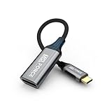 日本の中小企業 MSL FORCE Type-C DP DisplayPort 変換アダプタ 4k/60hz DP Altモード対応のUSB-Cポート専用 Thunderbolt uc0109 (USB-C(オス) to DP(メス), ケーブル1本)