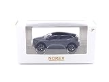 ノレブ(NOREV) ルノー メガーヌ E-Tech ミニカー 1/64 Renault Megane 100% ELECTRIC 2022 (メタリックグレー/ブラック) [並行輸入品]
