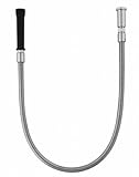 T&S Brass 5HSE44 Hose with 44 Flex Stainless Steel and Black Handle by T&S Brass