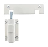 パティオドアロック、子安全プッシュボタンボルトアクションセキュリティロックスライディングのドア調整可能なノッチのロックされたドア、部分的に開いby Essential値