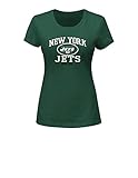NFLニューヨークJetsレディースGreatnessプログラム半袖クルーネックTシャツ、ミディアム、ダークグリーン