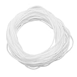 原ウール マスクゴム 平ゴム 10m 約3.5~4mm ソフト 無地 ポリエステル ポリウレタン ホワイト