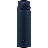 象印マホービン(ZOJIRUSHI) 水筒 シームレスせん 大容量 600ml ワンタッチ ステンレスマグ ネイビー ふたとパッキンが一体化 お手入れ簡単 洗う点数3点のみ SM-VA60-AD