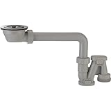 三栄水栓[SANEI]【H6563S】流し台薄型トラップ