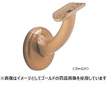 丸喜金属 ZD-261 007 シルバー 35・32Φ兼用脱着式壁半受ブラケット(カバー式) 1個