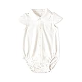 10mois(ディモワ) オーガニックホワイトボディスーツ ホワイト 80㎝ 15014