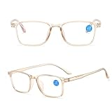 [bh life] 老眼鏡 メガネ 眼鏡 シニアグラス おしゃれ 老眼 メンズ レディース 男性 女性 ブルーライトカット ピントグラス リーディンググラス 軽量 フレーム 度入り (ﾌﾞﾗｳﾝ,+1.0)