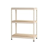 ボードラック 幅90×奥行60×高さ120cm 3段 ニューアイボリー 200㎏/段