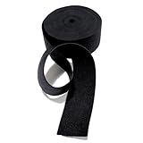 UME-STAR ゴム紐 ゴムバンド ゴムパッチン 結婚式 ズボン パンツ パジャマ 手芸用品 幅 40mm (黒 長さ 10m)