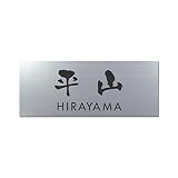 丸三タカギ 彫り込み済表札 アクリル APY1-S-3-3-平山 【完成品】