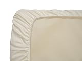 Naturepedic Organic Cotton Portable Crib Fitted Sheet, Ivory by Naturepedic [並行輸入品]