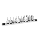 トネ(TONE) ヘキサゴンソケットセット(ホルダー付) HHB410 差込角12.7mm(1/2") インチ 内容10点