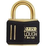 ABUS t84mb / 25 C KD 25 mm All Weatherソリッド真鍮キー設定異なる南京錠、ブラック