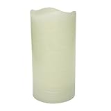 Inglow cgt55600cr06 6インチTall使わない素朴なピラーバニラクリームScented Candle with 5-hourタイマー、クリームby Inglow