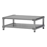 ※受注生産 返品・交換不可※選べる幅サイズ31段階！軽量アルミ製 収納ラック2段 棚板奥行54cm 高さ30cm 幅バリエーション30cm～180cm (165cm)