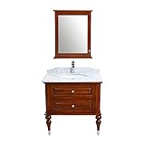 洗面台 洗面化粧台 洗面 4点セット 洗面台 ミラーキャビネット 混合水栓 排水栓 2本脚 天然大理石 ウォールナット 間口約820mm 1面鏡 一面鏡 シングルレバー 洗面ボウル 鏡 混合栓 ドレッサー 収納 引き出し おしゃれ シンプル 洗面用 リフォーム アンティーク エレガンス カントリー クラシック bcabil147wad784