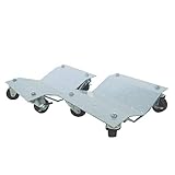 KIKAIYA ホイールカードーリー 2個セット 積載合計 1100kg ナイロン コンパクトタイプ オートドーリー HD-5