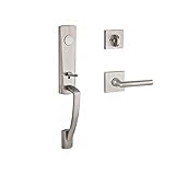 Baldwin FDMIAXTUBLCSR150 Reserve Full Dummy Handleset Miami x Tube with Contemporary Square Rose in 