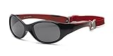 Real Kids Shades Explorer Flex Fit Removable Band with Polycarbonate Sunglasses (Lens 4 Plus, Black/