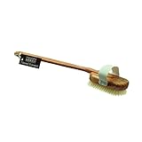 ハイドレアロンドンオリーブの木の純粋な毛風呂ブラシ、ハード/中強度 x4 - Hydrea London Olive Wood Pure Bristle Bath Brush, Medium/Hard