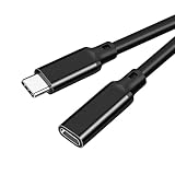 USB type C 延長ケーブル 2m LpoieJun USB 3.2 Gen2(20Gbps) 高速データ通信/ 8K@60Hz映像出力/240W PD急速充電 PVC素材 USB C タイプc 延長コード スマートフォン/タブレット/ゲーム機/ノートパソコンのタイプｃ機種に対応