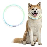 光る首輪 犬 LED 犬 (レインボー)