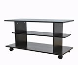 (DORIS) テレビボード ハイタイプ 【ラッセル ブラウン】 横幅：80cm幅 TVボード キャスター付き 組み立て式