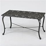 ガーデンテーブル/モールド パークテーブル アルミニウム 幅87cm×奥行44cm×高さ46cm【代引不可】 生活用品 インテリア 雑貨 花 ガーデニング ガーデンファニチャー テーブル [並行輸入品
