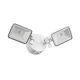 Lithonia Lighting OLF 2SH 40K 120 WH M4 2-Head Outdoor LED Square Flood Light, White [並行輸入品]