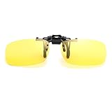 [FREESE] 超軽量 クリップサングラス 偏光 UV400 メガネに取り付ける はね上げ可...