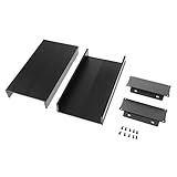 Perfeclan 放熱性能　押出アルミニウム筐体　PCB冷却ボックスケース　DIY 105x55x200mm　黒