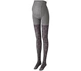 犬印本舗　あったか雪柄バルキータイツＭ～Ｌ　グレー