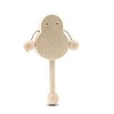 Mamimami Home 天然木製 新生児のはがためラトル ガラガラ ベビーギフト 0-1歳