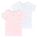 西松屋 EFD カリフォルニア綿2枚組女児半袖シャツ(カラー無地)【100cm・110cm・120cm・130cm・140cm】 キッズ 女の子 140