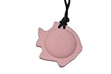 chubuddy Chewable Fish Pendant chewie, non-toxic material-pink by chubuddy