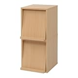 JKプラン Carmine スタッキングフラップシリーズ ディスプレイラック1P×2個組 幅37cm ナチュラル fr-051-2-na