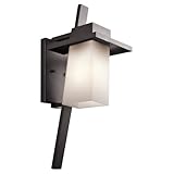 Kichler Lighting 49258AZ Stonebrook 1-Light 23-Inch Outdoor Wall Mount, Architectural Bronze Finish 