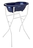 Rotho Babydesign Pied de Baignoire - Ajustable et Pliable - Blanc