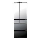 日立 冷蔵庫 幅68.5cm 617L クリスタルミラー R-HXCC62T X 6ドア フレンチドア 大容量 冷蔵庫カメラ スマートフォン
