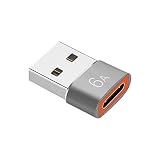 USB C アダプター - 充電器コンバーター | USB C メス - USB オス アダプター |ラップトップ、充電器、Type-CからUSB3.0パワーバンクなどのUSB Cデバイスと互換性のある電源充電ケーブルアダプター