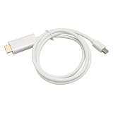 Mini DisplayPort - HDMI ケーブル、プロフェッショナル Mini DP - HDMI ケーブル (モニター プロジェクター用) ホワイト (1m)