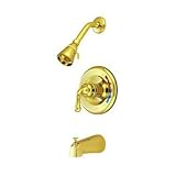 Elements of Design EB632 Magellan Single Handle Tub & Shower Faucet, 7' Diameter Escutcheon, Polishe