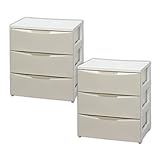 ワイドチェスト（3段） COD-553 2個セット アイリスオーヤマ ホワイト/アイボリー