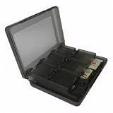 BLOOPIC DS・3DS カセットケース ソフトケース カード22枚収納 収納ボックス ポータブルデザイン ゲームカートリッジ28個収納可能 防塵 コンパクト 持ち運び その他のアクセサリー収納可能 （ブラック）