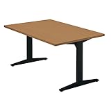 プラス　会議テーブル　STAGEO　テーブル長方形　ST-140TR　ミディアムウッド